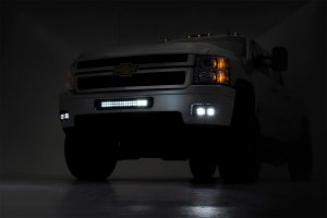 Chevrolet Silverado 3500 HD LED Light Kit - Fog Mount - Rough Country - Dual 2